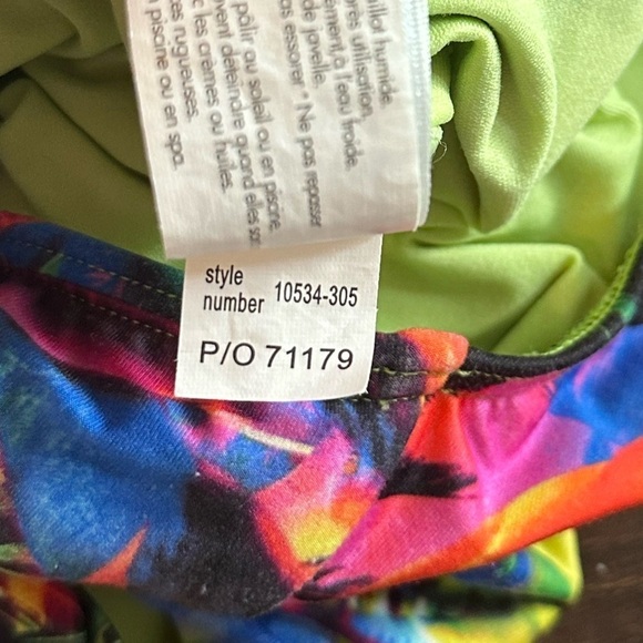 SEAFOLLY Australia Colorful Tropical Toucan Strapless Ruffle One Piece Swim Suit - Picture 9 of 9